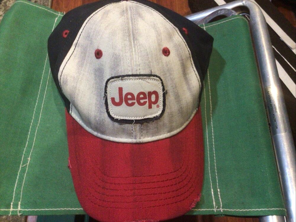 Jeep Distressed Hat Used Excellent Condition Buckle Back